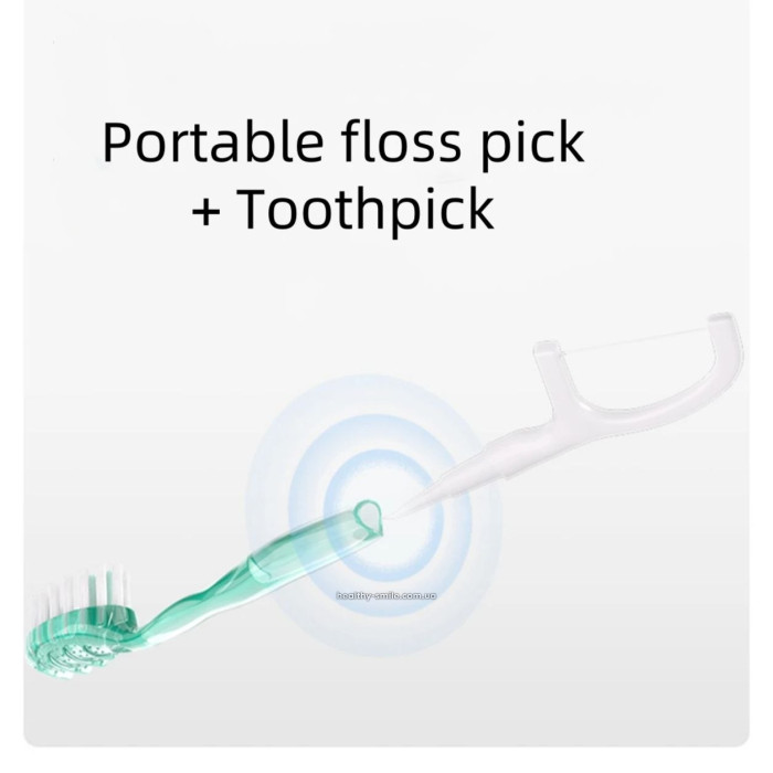 5-in-1 set: toothbrush, mouthwash, tongue cleaner, dental floss, toothpick